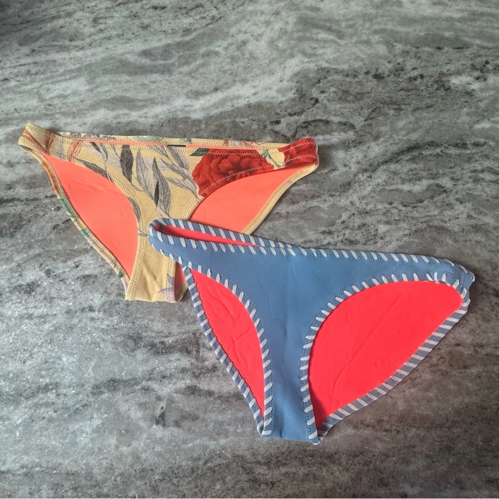 TRIANGL neoprene bikini swim bottom Size Medium (lot of 2)